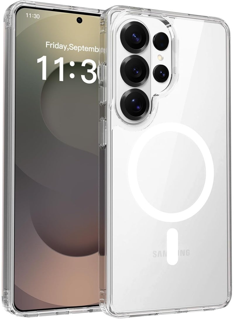 ACLIX Magnetic Clear Case Compatible with Samsung S26 Ultra, Transparent TPU Case Case Compatible with Magsafe Shockproof and Camera Protection | Clear - Image 1